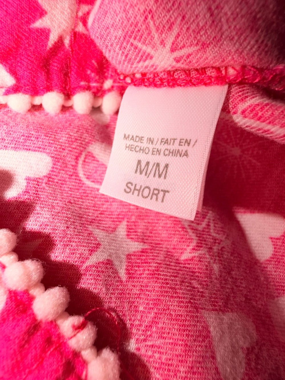 Y2K Victoria’s Secret Pink Pajama Set Hearts Stars VS Logo Medium Short - Picture 7 of 10